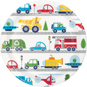 Transportation Time 9" Party Plates | 8 Pack