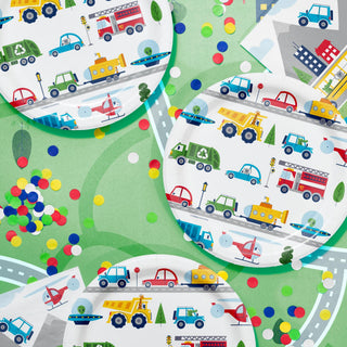 Transportation Time 9" Party Plates | 8 Pack