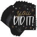 Glowing Grad Beverage Napkins | 16 Count by Oh So Fancy Party - Glowing Grad party supplies