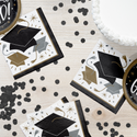 Glowing Grad Luncheon Napkins | 16 Count by Oh So Fancy Party - Glowing Grad party supplies