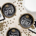 Glowing Grad Luncheon Plates | 8 Count by Oh So Fancy Party - Glowing Grad party supplies