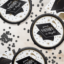 Glowing Grad Dinner Plates | 8 Count
