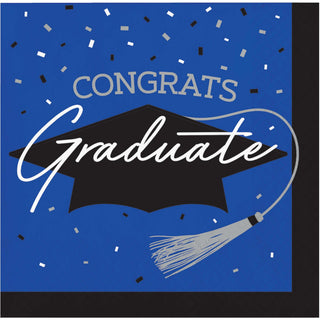 Congrats Graduate Cobalt Blue Graduation Party Bundle