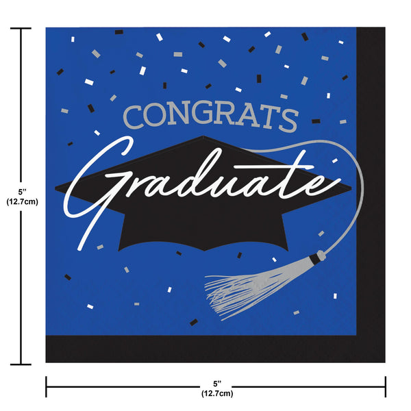 Congrats Graduate Blue 108 Piece Tableware Bundle