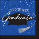 Congrats Graduate School Spirit Cobalt Blue Luncheon Napkins | 36 Count