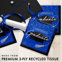 Congrats Graduate School Spirit Cobalt Dinner Plates | 18 Count