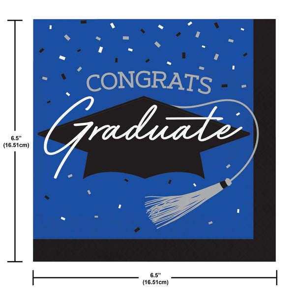 Congrats Graduate Blue 108 Piece Tableware Bundle