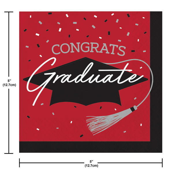 Classic Red Graduation Dessert Party Bundle | 90 Pieces