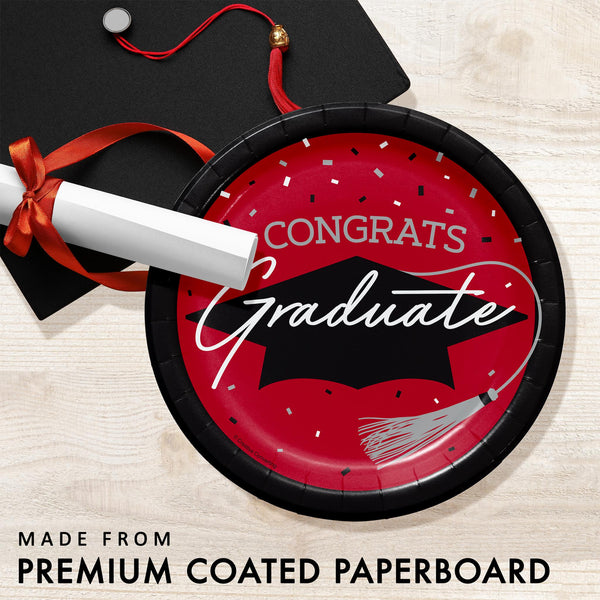 Classic Red Graduation Dessert Party Bundle | 90 Pieces