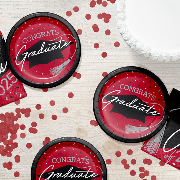 Classic Red Graduation Dessert Party Bundle | 90 Pieces