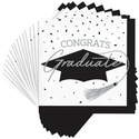 Congrats Graduate School Spirit White Beverage Napkins | 36 Count