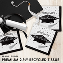 School Spirit White Beverage Napkins | 36 Count by Oh So Fancy Party - School Spirit party supplies