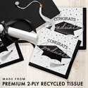 Congrats Graduate School Spirit White Luncheon Napkins | 36 Count