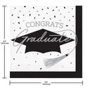 Congrats Graduate School Spirit White Luncheon Napkins | 36 Count