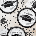 Congrats Graduate School Spirit White Dinner Plates | 18 Count