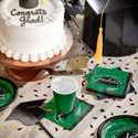 Congrats Graduate Green 108 Piece Tableware Bundle