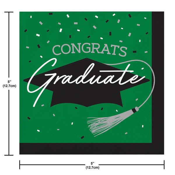 Congrats Graduate Green 108 Piece Tableware Bundle
