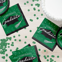 Congrats Graduate School Spirit Emerald Green 6.5" Luncheon Napkins | 36 Count