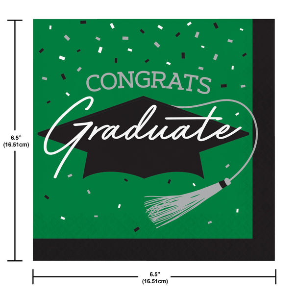 Congrats Graduate Green 108 Piece Tableware Bundle