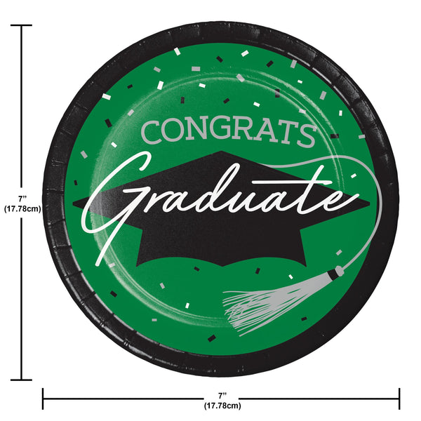 Congrats Graduate Green 108 Piece Tableware Bundle