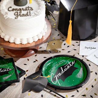 Congrats Graduate Green 108 Piece Tableware Bundle