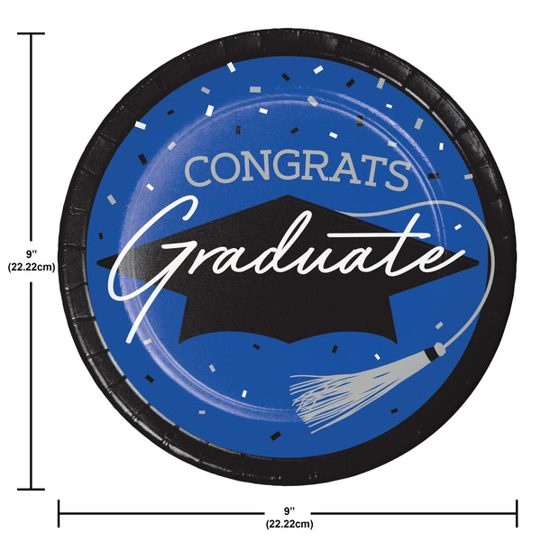 Congrats Graduate Blue 108 Piece Tableware Bundle