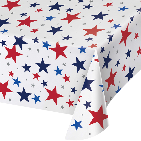 Patriotic Stars Paper Tablecover product image