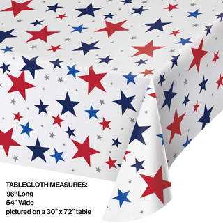 Patriotic Stars Paper Tablecover product image