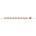 Santa Sleigh Christmas Banner