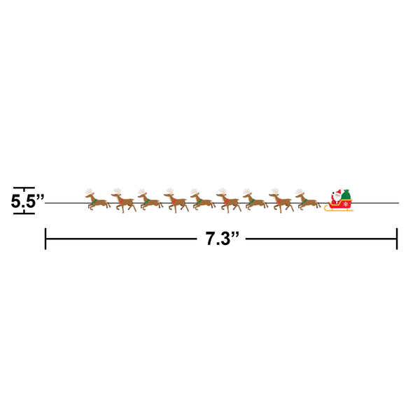 Santa Sleigh Christmas Banner image 2