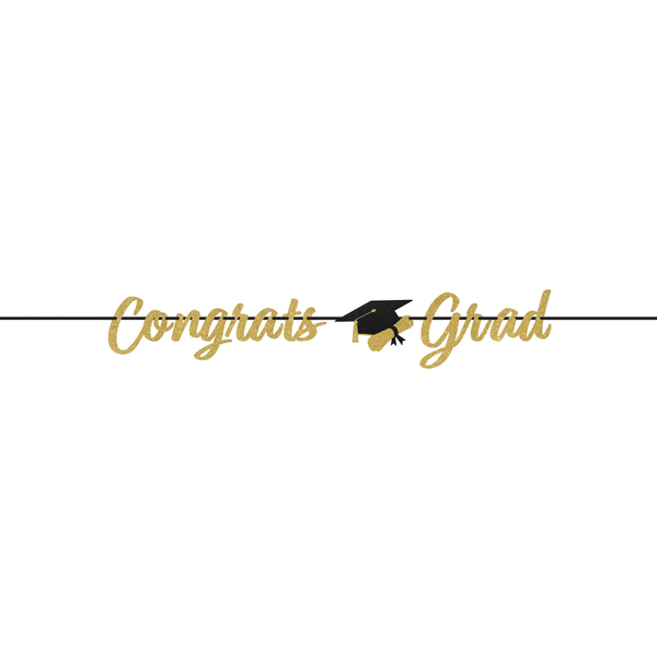 Graduation Decor Ribbon Banner by Oh So Fancy Party - Graduation Decor party supplies