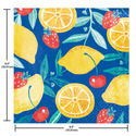 Fresh Fruits Luncheon Napkins styled on a party table