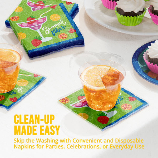 Summer Sippin' Margarita Beverage Napkins