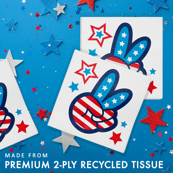 Peace and Patriotism Luncheon Napkins product image