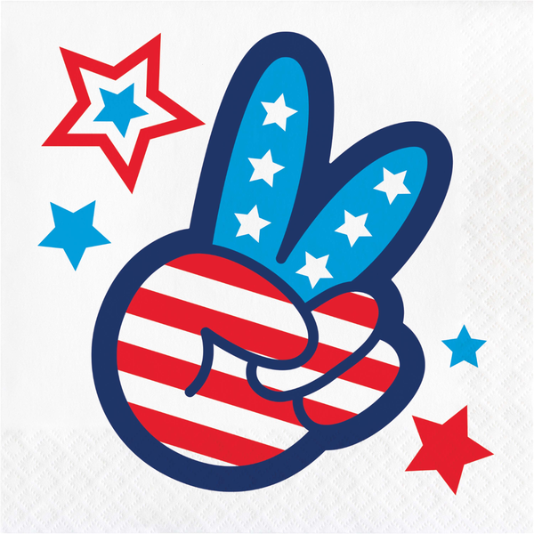 Peace and Patriotism Luncheon Napkins product image
