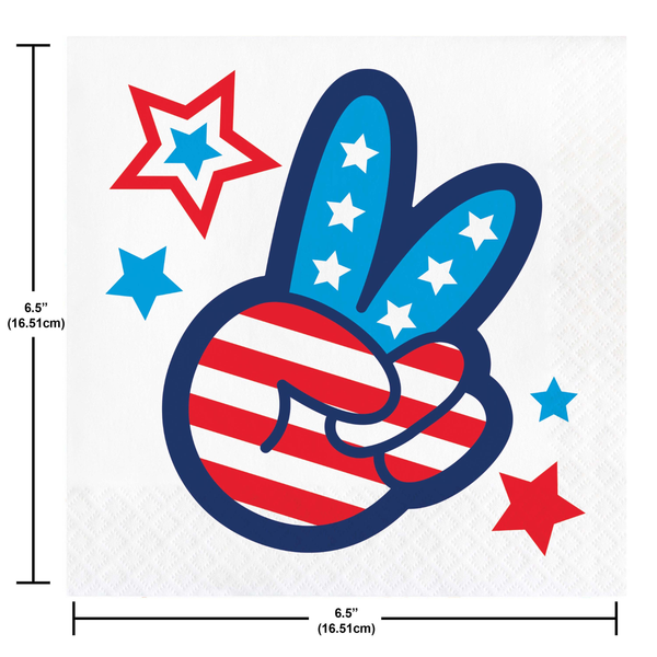 Peace and Patriotism Luncheon Napkins product image