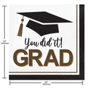 Graceful Grad Luncheon Napkins | 16 Pack