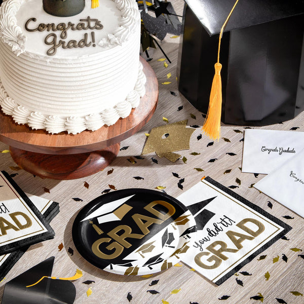 Graduation Hat Shaped Napkin Cocktail