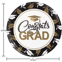 Graceful Grad 9" Party Plates | 8 Pack