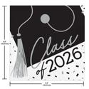 Class of 2026 White Luncheon Napkins | 36 Count
