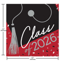 Class of 2026 Classic Red Luncheon Napkins | 36 Count