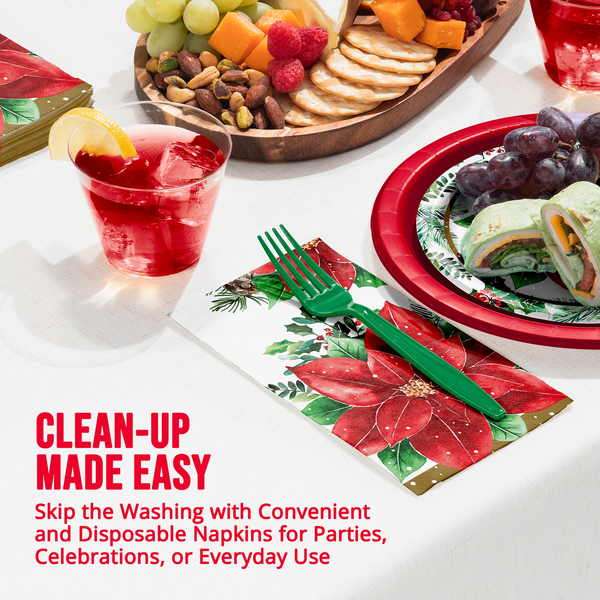 Christmas Blossom Guest Towel Napkins image 4