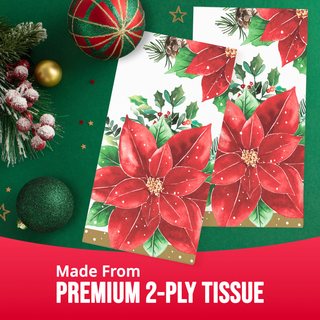 Christmas Blossom Guest Towel Napkins image 2