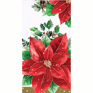 Christmas Blossom Guest Towel Napkins