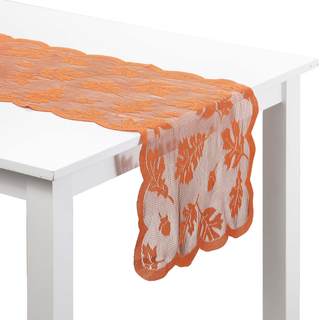 Fall Leaves Lace Table Runner