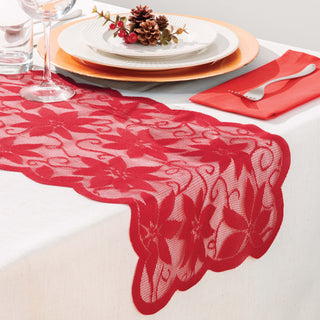 Lace Holiday Table Runner Set