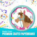 Horse Charm Luncheon Plates | 8 Count