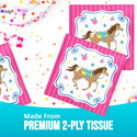Horse Charm Lunch Napkins | 16 Count