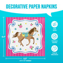 Horse Charm Lunch Napkins | 16 Count
