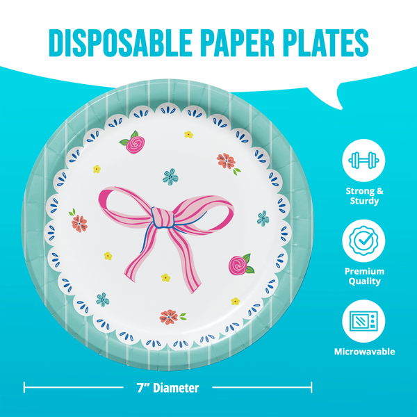Bow Bash Dessert Plates | 8 Pack
